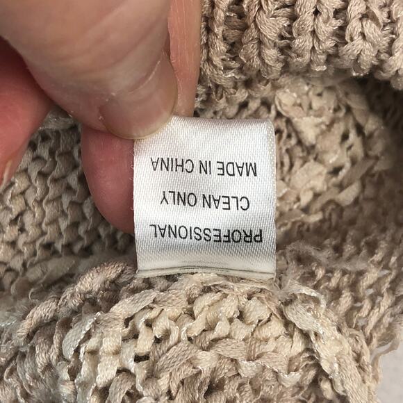 Gar-De Beige Cream Print Sleeveless Top/Vest  Women’s Size Small EUC - Picture 9 of 10